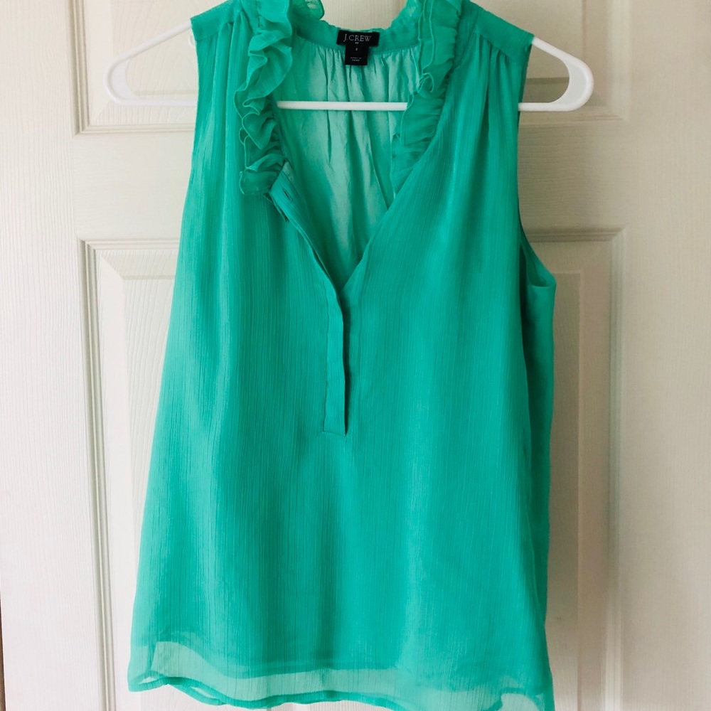 J Crew sleeveless blouse top